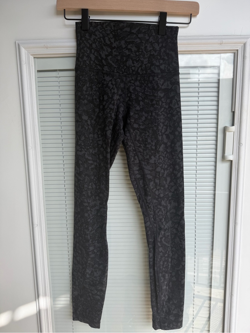 Lululemon Align Charcoal Gray Leopard Print Leggings